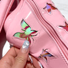 Hella Heels Butterfly Boots - 8inch - Pink-Hella Heels-Pole Junkie