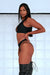 CXIX Silhouette High Waist Bottoms - Black with Cocoa Mesh-Creatures of XIX-Pole Junkie