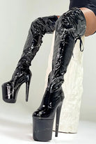 Hella Heels Renaissance Thicc Thigh High 8inch Boots - Confession-Hella Heels-Pole Junkie