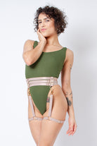 Rolling Halo Harness - Beige-Rolling-Pole Junkie