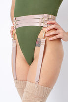 Rolling Halo Harness - Beige-Rolling-Pole Junkie