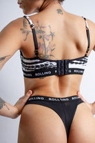 Rolling Alpha Balconette Top - Zebra-Rolling-Pole Junkie