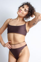 Rolling Vento Reversible Selva Top - Beige Leopard/Chocolate-Rolling-Pole Junkie