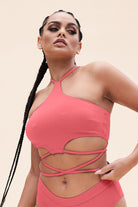 Lunalae Nessa Top - Recycled Watermelon-Lunalae-Pole Junkie