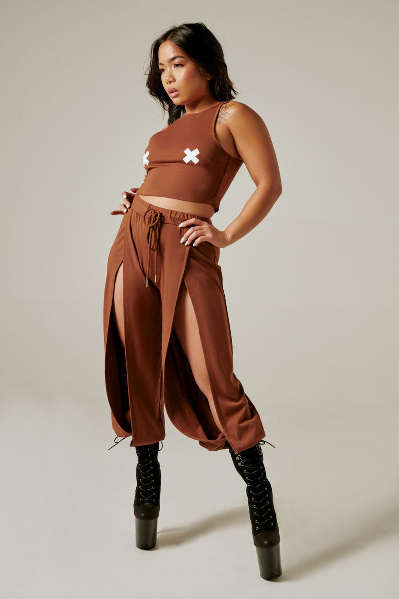 CXIX Make Moves Pants - Mocha-Creatures of XIX-Pole Junkie