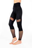 Dragonfly Barbara Leggings - Black Mesh-Dragonfly-Pole Junkie