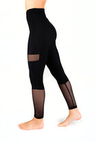Dragonfly Barbara Leggings - Black Mesh-Dragonfly-Pole Junkie