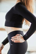 Dragonfly Pavi Crop Top - Black-Dragonfly-Pole Junkie