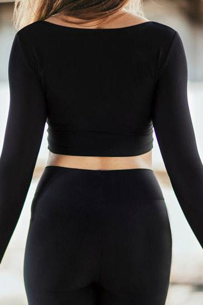 Dragonfly Pavi Crop Top - Black-Dragonfly-Pole Junkie