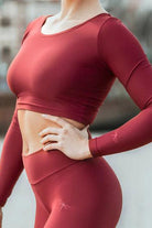 Dragonfly Pavi Crop Top - Burgundy-Dragonfly-Pole Junkie