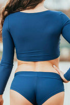 Dragonfly Pavi Crop Top - Petrol-Dragonfly-Pole Junkie