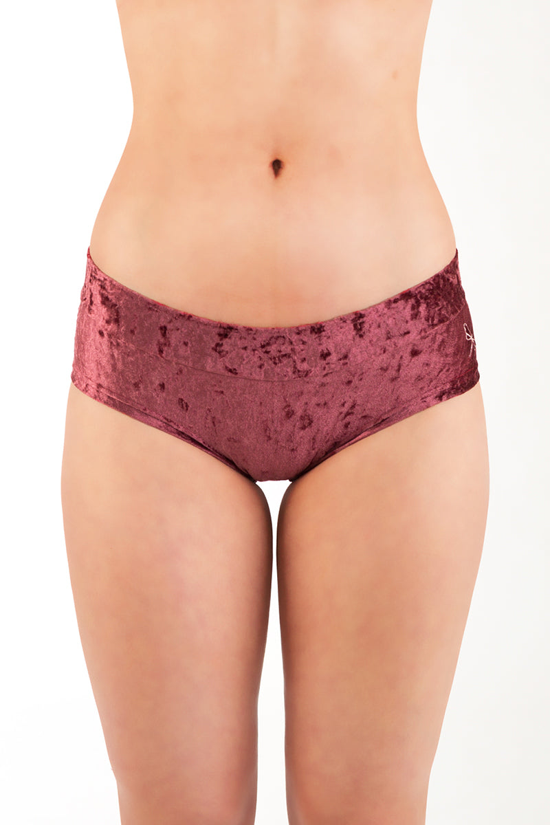 Dragonfly Hot Pants - Velvet Amaranth-Dragonfly-Pole Junkie