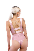 Naughty Thoughts Sinner Vinyl OO Top - Pink-Naughty Thoughts-Pole Junkie