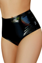 Cleo the Hurricane Heroine Liquid High Waisted Shorts - Black-Cleo the Hurricane-Pole Junkie