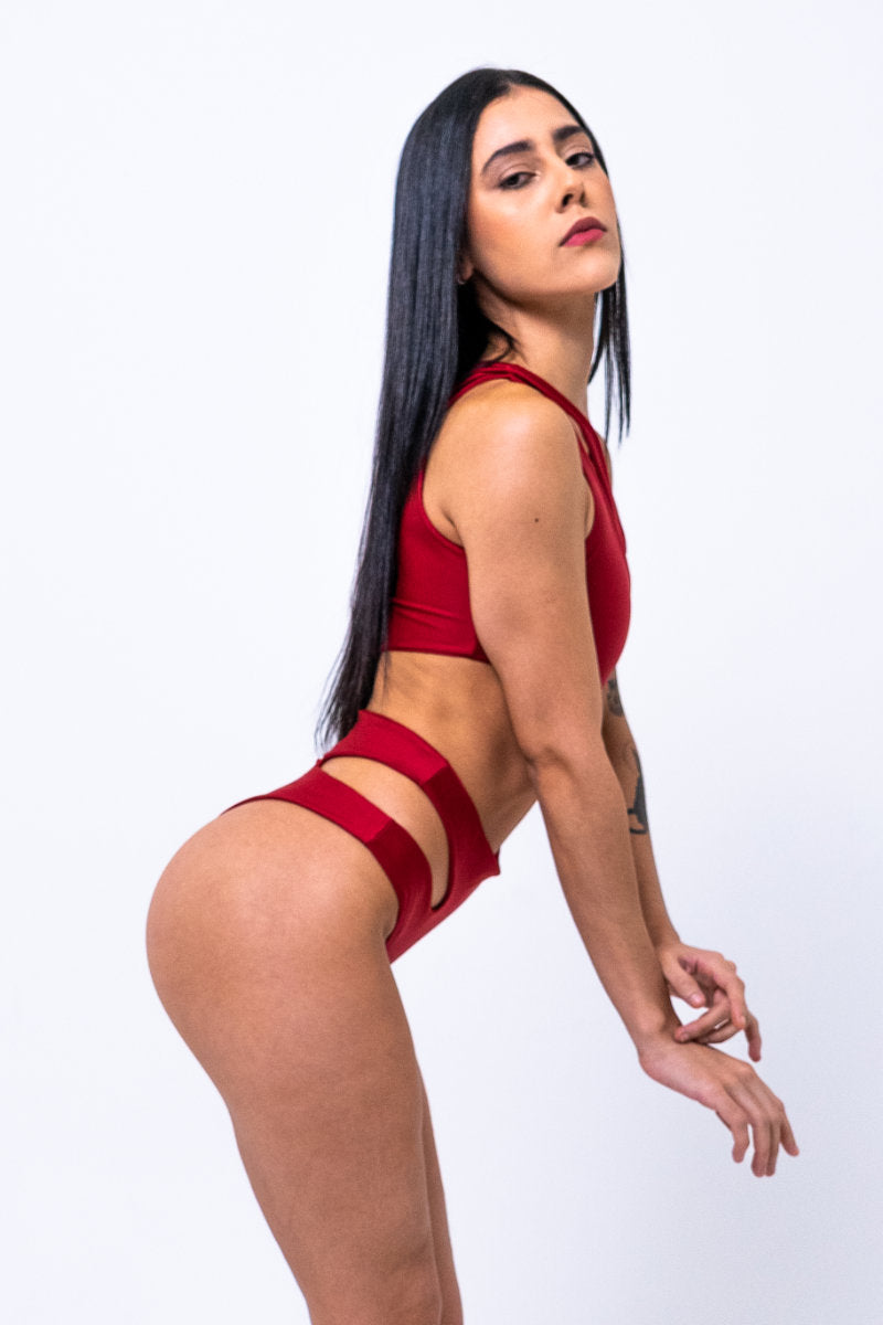 Sorte Under My Spell Bodysuit - Red-Sorte-Pole Junkie