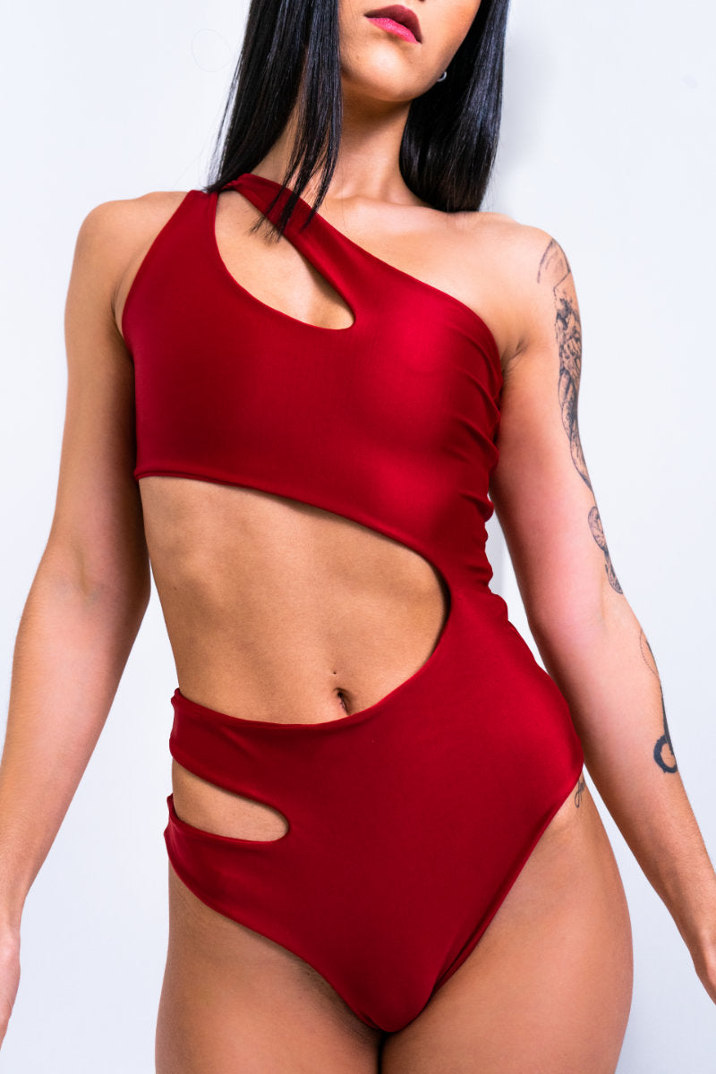 Sorte Under My Spell Bodysuit - Red-Sorte-Pole Junkie