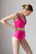 Pole Addict Lena Basic Top - Neon Pink-Pole Addict-Pole Junkie
