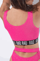 RAD Bahari Top - Fuchsia Glitter-RAD-Pole Junkie