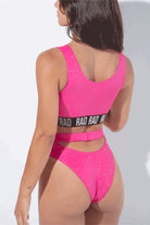 RAD Bahari Top - Fuchsia Glitter-RAD-Pole Junkie