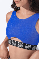 RAD Bahari Top - Blue Glitter-RAD-Pole Junkie