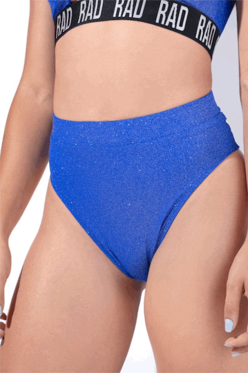 RAD Bahari Shorts - Blue Glitter-RAD-Pole Junkie