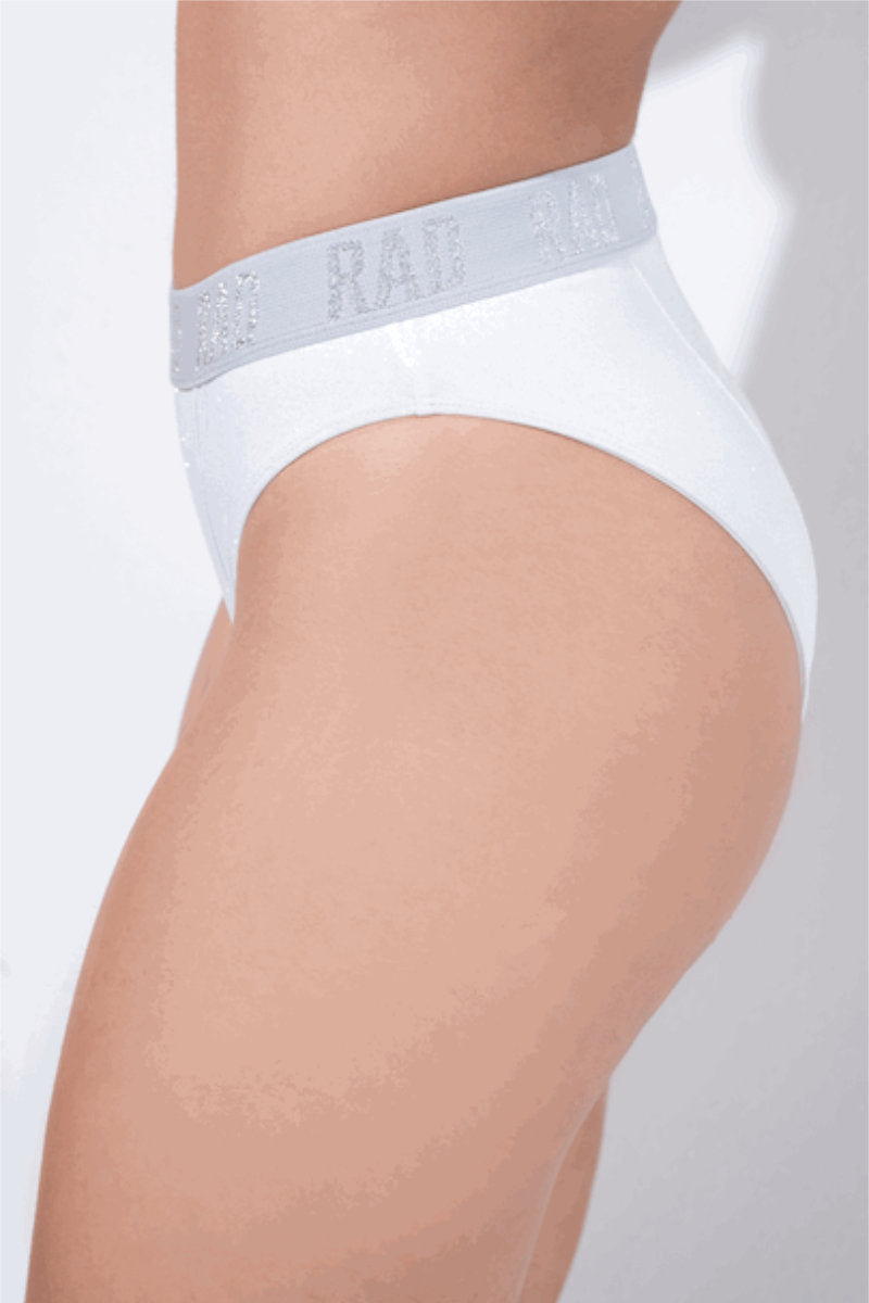 RAD Atlantida Shorts - White Glitter-RAD-Pole Junkie