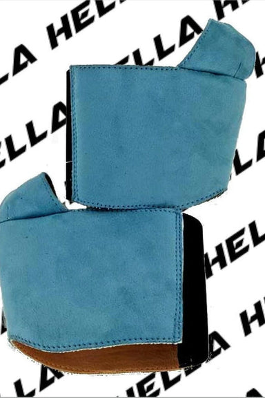 Hella Heels Classique Shoe Protector - Baby Blue Faux Suede-Hella Heels-Pole Junkie