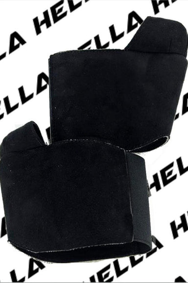 Hella Heels Classique Shoe Protector - Black Faux Suede-Hella Heels-Pole Junkie