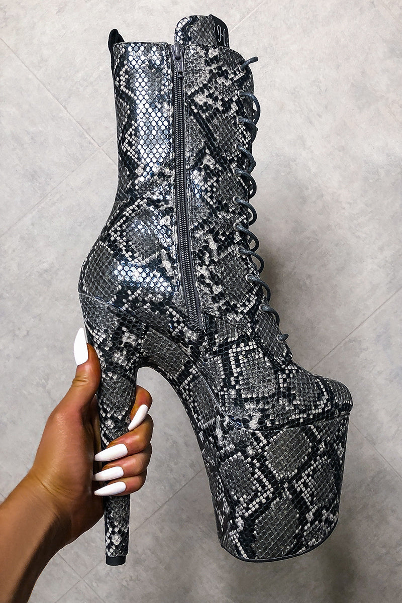 Hella Heels Maneater Boots - 8inch-Hella Heels-Pole Junkie