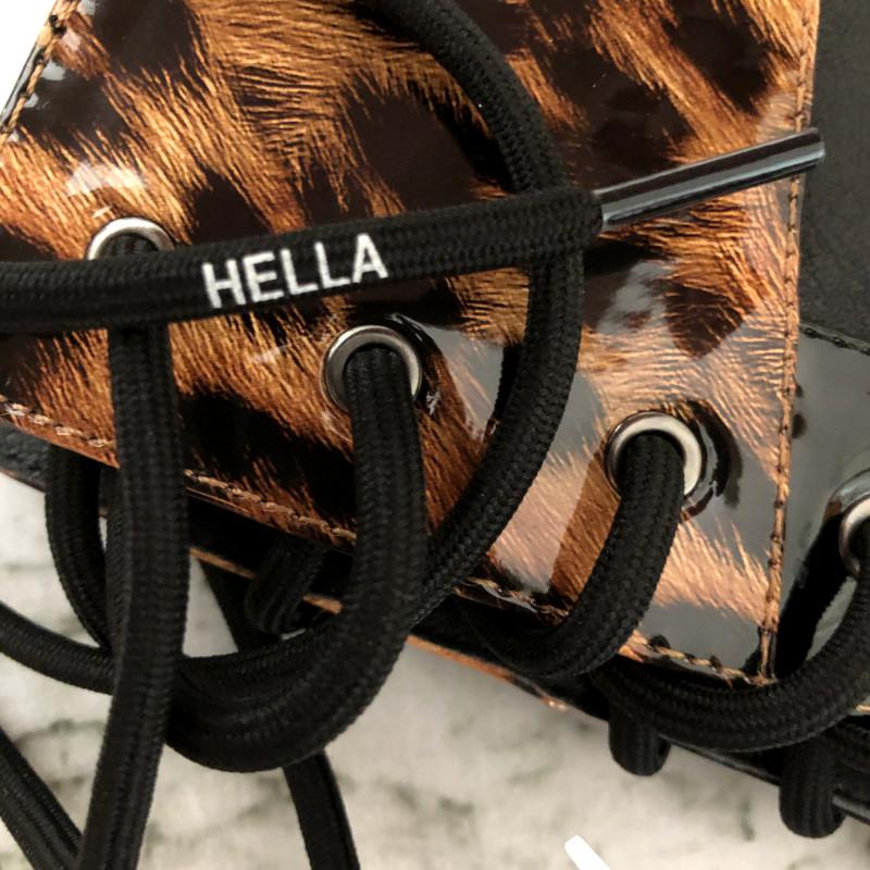 Hella Heels EmpireKicks 8inch Boots - Black-Hella Heels-Pole Junkie