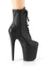 Pleaser USA Flamingo-1020LWR 8inch Real Leather Boots - Matte Black-Pleaser USA-Pole Junkie