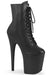 Pleaser USA Flamingo-1020LWR 8inch Real Leather Boots - Matte Black-Pleaser USA-Pole Junkie