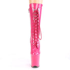 Pleaser USA Flamingo-1050 8inch Pleaser Boots - Patent Hot Pink-Pleaser USA-Pole Junkie