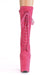 Pleaser USA Flamingo-1050FS Faux Suede 8inch Pleaser Boots - Hot Pink-Pleaser USA-Pole Junkie