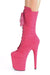Pleaser USA Flamingo-1050FS Faux Suede 8inch Pleaser Boots - Hot Pink-Pleaser USA-Pole Junkie