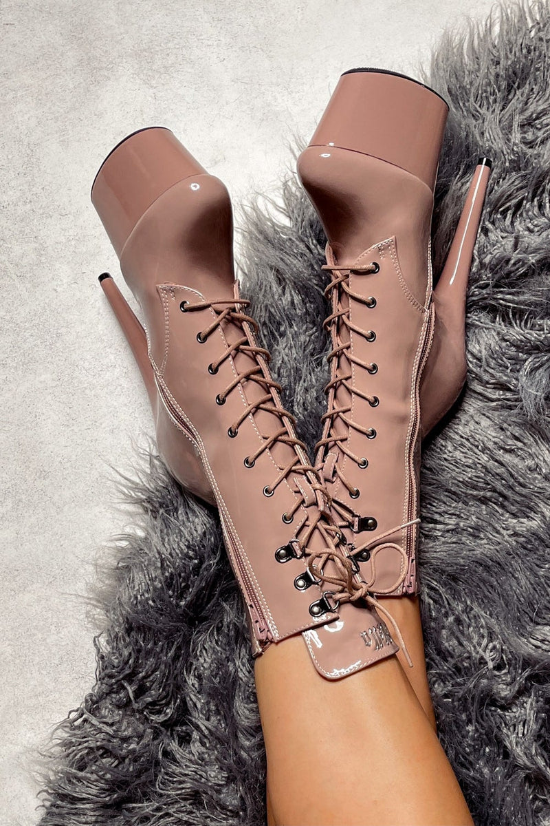 Hella Heels LipKit 7inch Boots - Boujee-Hella Heels-Pole Junkie