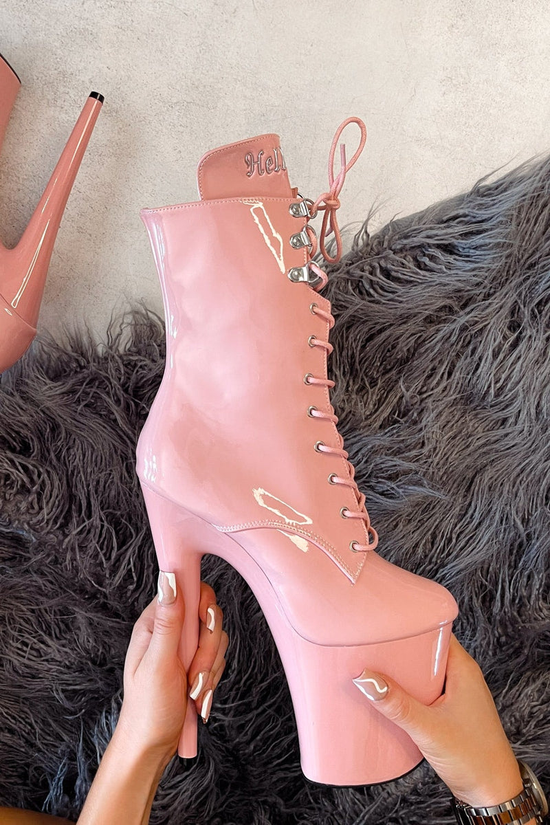 Hella Heels LipKit 8inch Boots - Candy Shop-Hella Heels-Pole Junkie