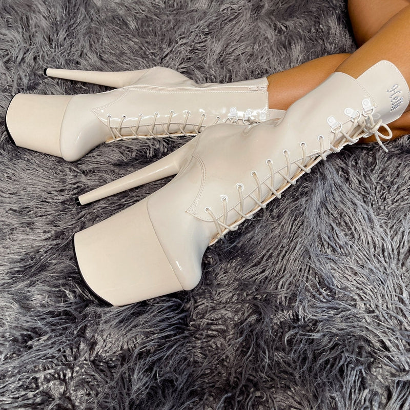 Hella Heels LipKit 8inch Boots - No Angel-Hella Heels-Pole Junkie