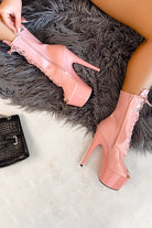 Hella Heels LipKit Open Toe 7inch Boots - Candy Shop-Hella Heels-Pole Junkie