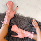 Hella Heels LipKit Open Toe 7inch Boots - Candy Shop-Hella Heels-Pole Junkie