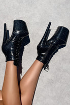 Hella Heels The Glitterati 8inch Ankle Boots - Sin City-Hella Heels-Pole Junkie