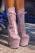 Hella Heels High BabyDoll 8inch Boots - Lilac Mink-Hella Heels-Pole Junkie