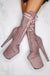 Hella Heels High BabyDoll 8inch Boots - Lilac Mink-Hella Heels-Pole Junkie