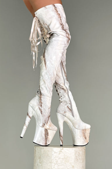 Hella Heels Renaissance Slim Thigh High 8inch Boots - Hope-Hella Heels-Pole Junkie