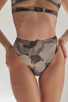HotCakes Polewear Neoprene Bottoms - Dark Peonies-Hot Cakes-Pole Junkie