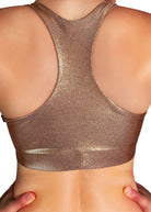 Cleo the Hurricane Twist Sports Bra - Rose Gold-Cleo the Hurricane-Pole Junkie