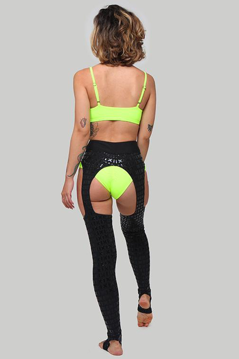 CXIX Gecko Grip Cowgirl Leggings - Black-Creatures of XIX-Pole Junkie