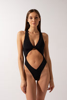Shark Polewear Benita Bodysuit - Black-Shark Polewear-Pole Junkie