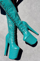 Hella Heels Killing Eve Knee High Boots - 8inch-Hella Heels-Pole Junkie