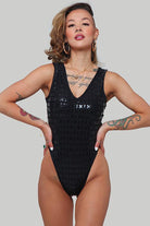 CXIX Gecko Grip Bodysuit - Black-Creatures of XIX-Pole Junkie